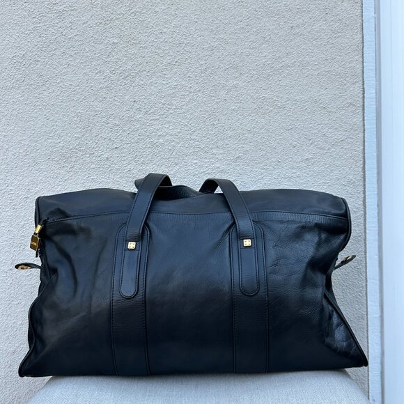 Louewe Black Large Leather Duffel Bag - Picture 4 of 15